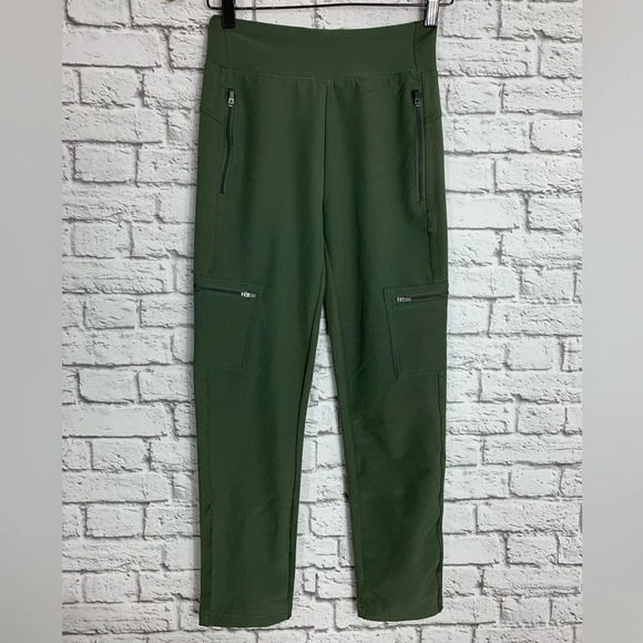 Joe Fresh Active Women’s Dark Green Athletic Utility Pant Size XS Comfort Casual - Picture 1 of 7